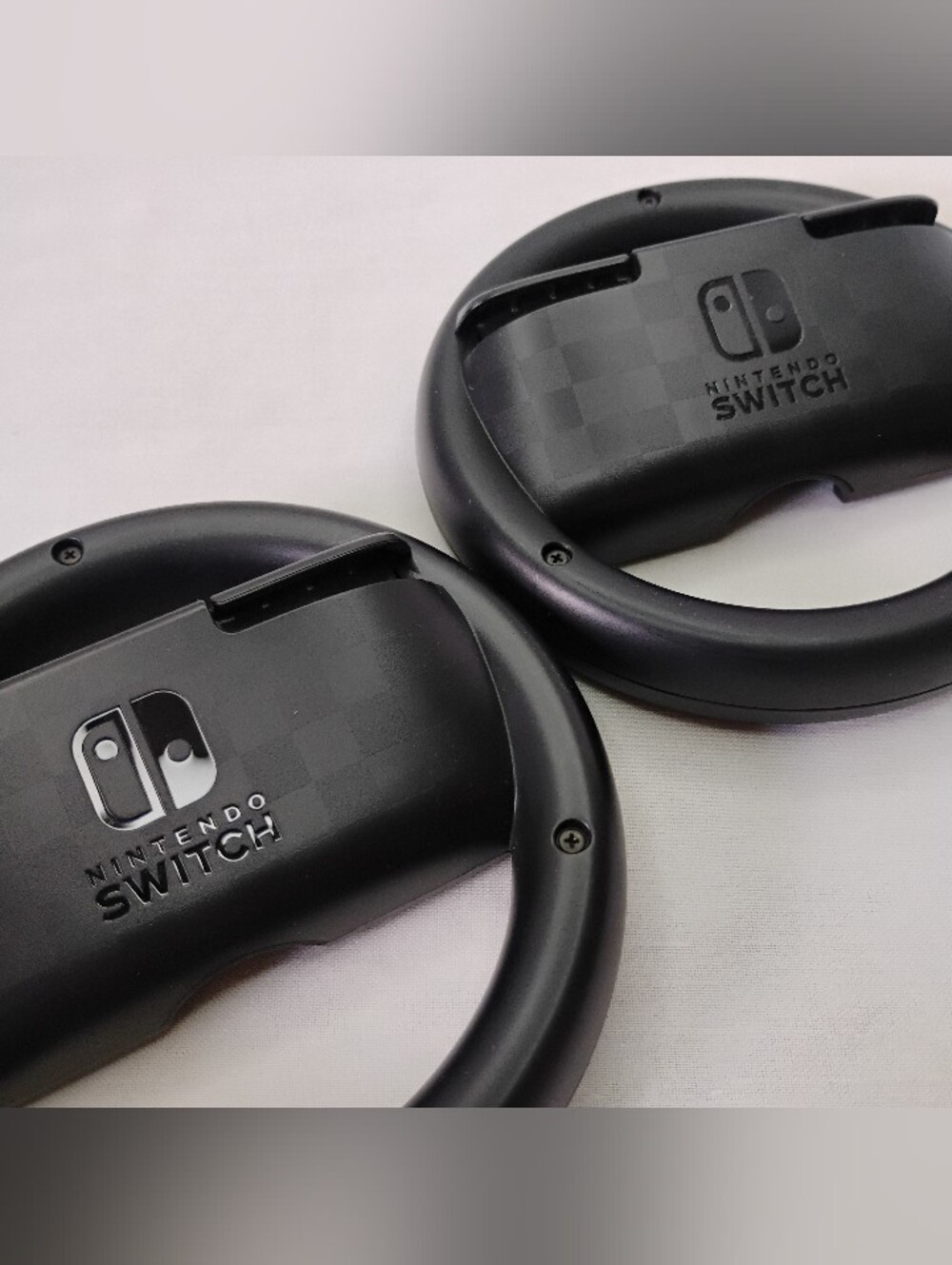 2pc Set Official Nintendo Switch Joy Con Steering Wheel Adapters For Mario Kart - Picture 3 of 12